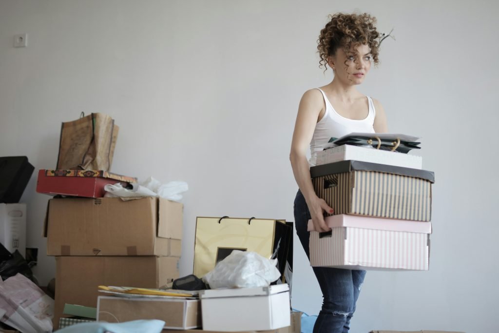 a tenant moving their belongings out of a rental